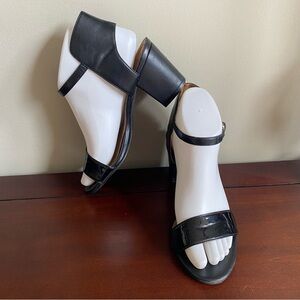 14th & Union Black Patent Trista Sandal
